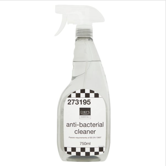 Chef's Essentials Anti-Bacterial Cleaner 750ml - Case of 6 Chef's Essentials