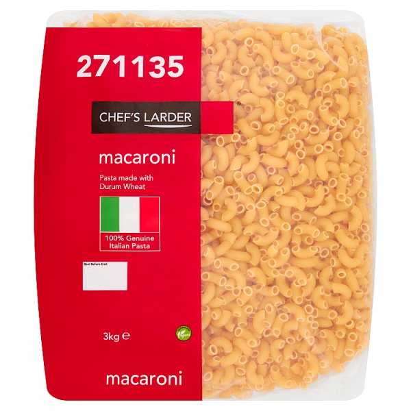 Chef's Larder Macaroni 3kg x 4