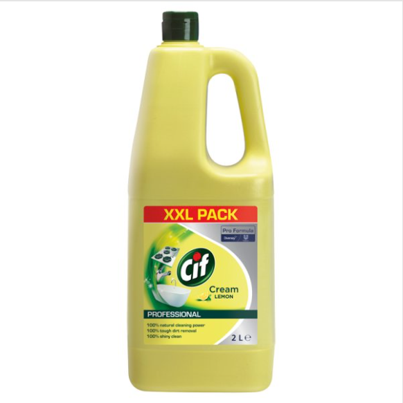 Cif Pro Formula Professional Cream Lemon 2L, Case of 6 Cif