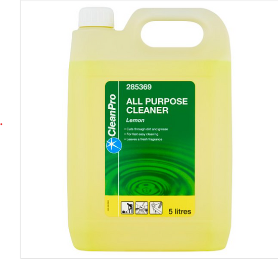 CleanPro All Purpose Cleaner Lemon 5 Litres - Case of 1 CleanPro