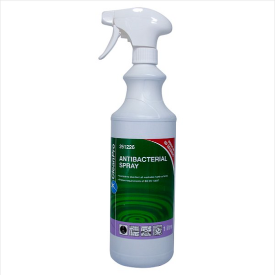 Clean Pro Antibacterial Spray 1 Litre British Hypermarket-uk