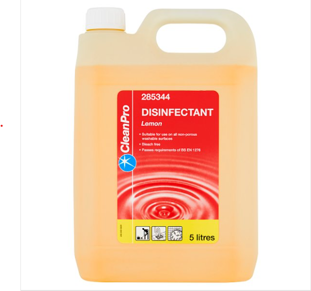 CleanPro Disinfectant Lemon 5 Litres - Case of 1 CleanPro