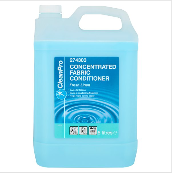 CleanPro Fresh Linen Concentrated Fabric Conditioner 5 Litres - Case of 1 CleanPro