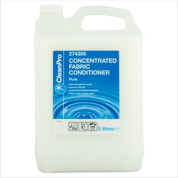 CleanPro Pure Concentrated Fabric Conditioner 5 Litres - Case of 1 CleanPro