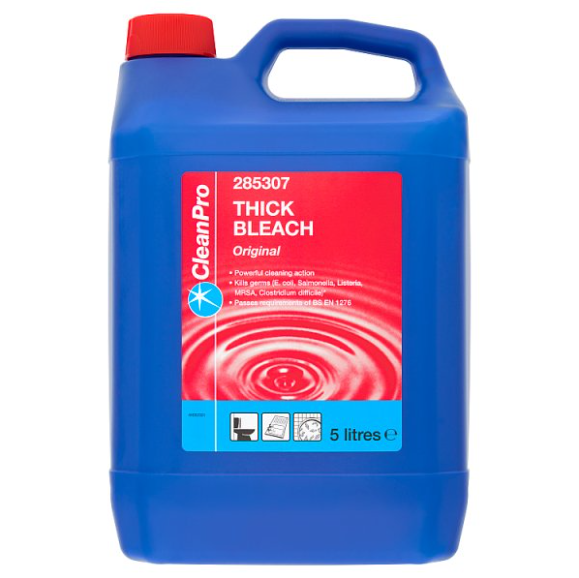 CleanPro Thick Bleach Original 5 Litres - Case of 1 CleanPro