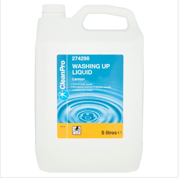 CleanPro Washing Up Liquid Lemon 5 Litres - Case of 1 Clean Pro