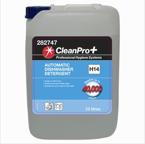 CleanPro+ Automatic Dishwasher Detergent H14 10 Litres - Case of 1 CleanPro+