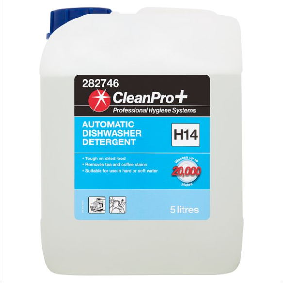 CleanPro+ Automatic Dishwasher Detergent H14 5 Litres - Case of 1 CleanPro+
