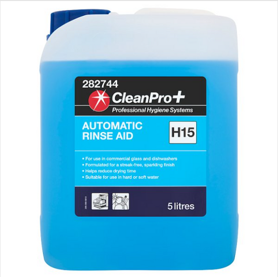 Clean Rinse Aid British Hypermarket - CleanPro+ Automatic Rinse Aid H15 5 Litres Case ...