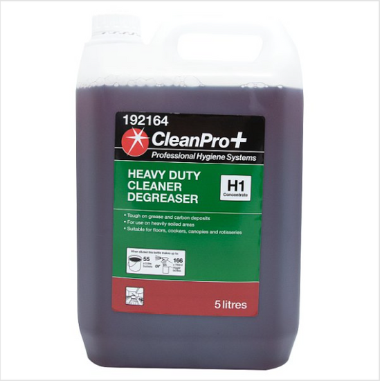 Clean Pro+ Heavy Duty Cleaner Degreaser H1 Concentrate 5 Litres British Hypermarket-uk