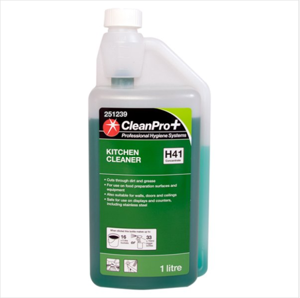 CleanPro+ Kitchen Cleaner H41 Concentrate 1 Litre - Case of 12 CleanPro+