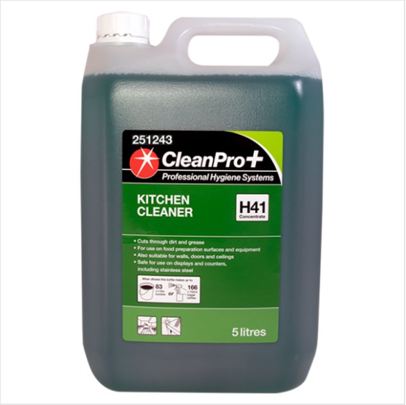 Clean Pro+ Kitchen Cleaner H41 Concentrate 5 Litres British Hypermarket-uk