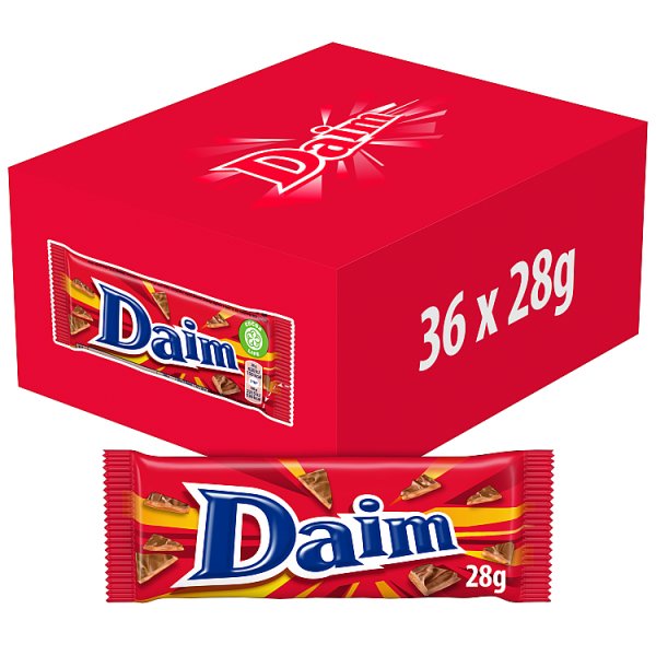 Daim Chocolate Bar 28g x 36