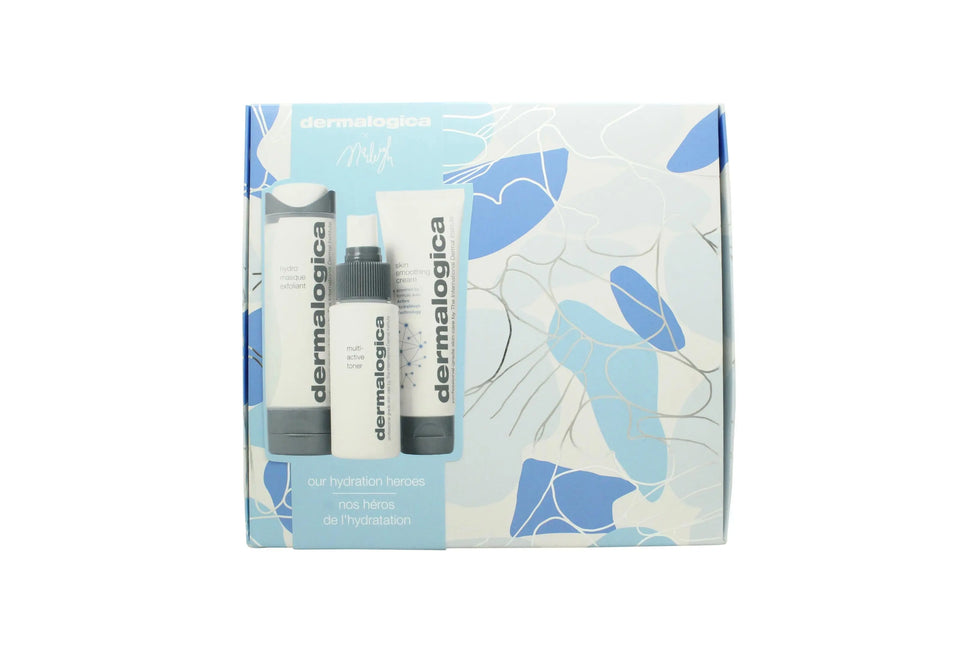 Dermalogica Our Hydration Heroes Presentset 50ml Hydro Mask Exfoliant + 50ml Multi-Active Toner + 50ml Hud Mjukgörande Kräm Dermalogica