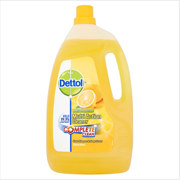 Dettol Anti-Bacterial Multi Action Cleaner Complete Clean Citrus Zest 4L British Hypermarket-uk