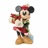 Disney Christmas Mickey & Minnie with Presents Statue Designed by Jim Shore