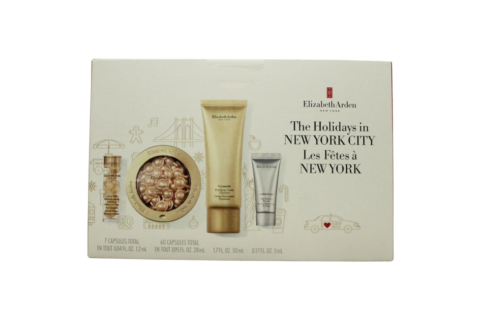 Elizabeth Arden Ceramide Gift Set 60 Capsules Advanced Ceramide Serum + 7 Capsules Advanced Ceramide Eye Serum + 50ml Ceramide Purifying Cream Cleanser + 5ml Superstar Booster Elizabeth Arden