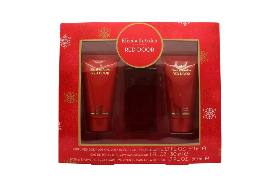 Elizabeth Arden Red Door Gift Set 30ml EDT + 50ml Perfumed Body Lotion + 50ml Bath & Shower Gel Elizabeth Arden