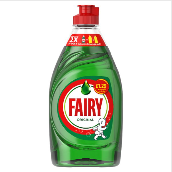 Fairy Original Washing Up Liquid Green with LiftAction 320ML - Case of 10 Fairy