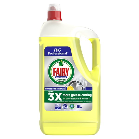 Fairy Professional Super Concentrated Washing Up Liquid Lemon 5L British Hypermarket-uk