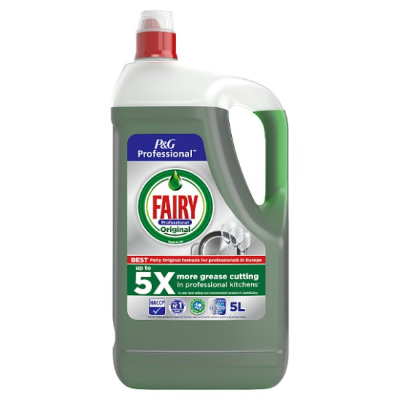 Fairy Professional Concentrated Washing Up Liquid Original 5L British Hypermarket-uk