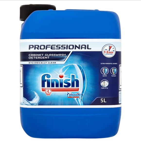 Finish Calgonit Professional Cabinet Glasswash Detergent 5L - Case of 1 Finish