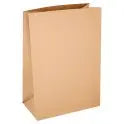 FyNite X-Large Brown Block Bottom Take-Away Grab Bags - 310mm x 160mm x 440mm (100 pieces) FyNite