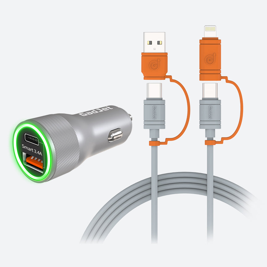 4-in-1 Cable & Car Charger Multipack gadjets