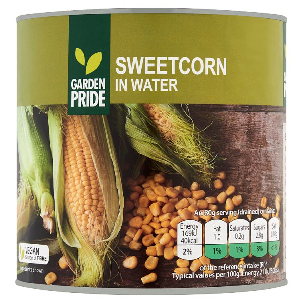 Garden Pride Sweetcorn in Water 2.1kg x 3