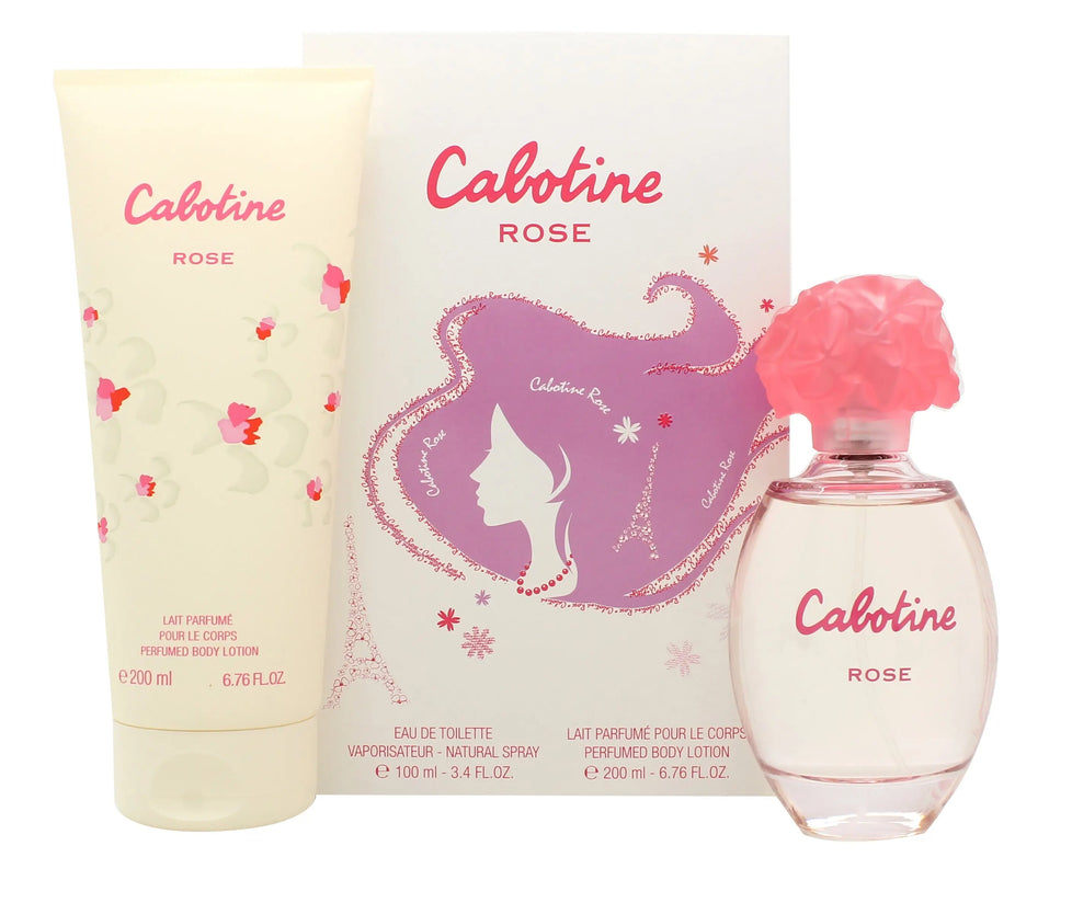 Gres Parfums Cabotine Rose Gift Set 100ml EDT + 200ml Body Lotion Gres Parfums