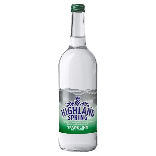 Highland Spring Sparkling Spring Water 750ml, Case of 12 Highland Spring
