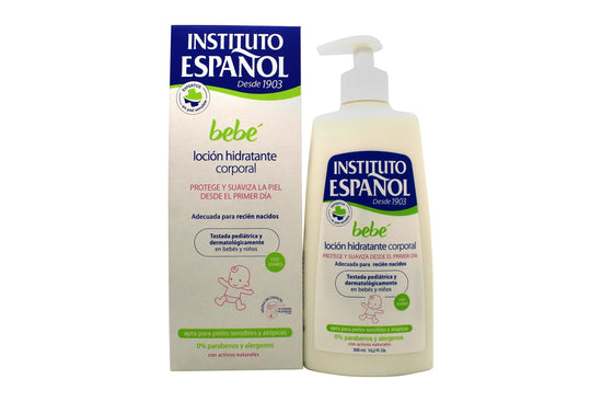 Instituto Español Bebe Baby Moisturizing Body Lotion Newborn Sensitive Skin Without Allergens 300ml Instituto Español