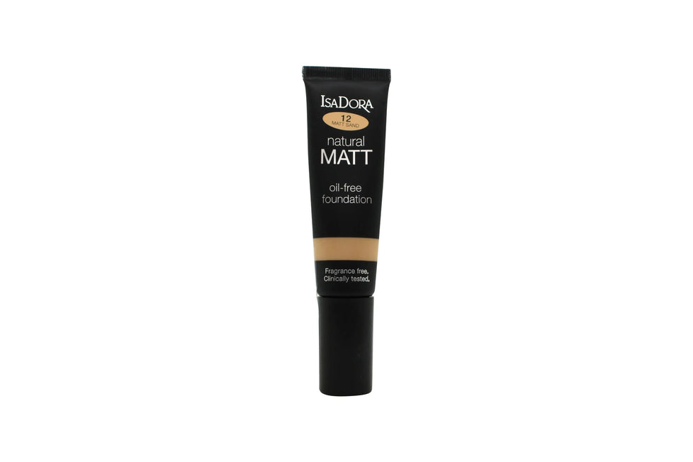 IsaDora Natural Matt Oljefri Foundation 35ml - 12 Sand IsaDora