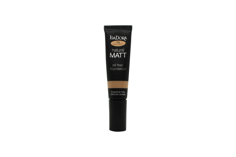 IsaDora Natural Matt Oljefri Foundation 35ml - 14 Beige IsaDora