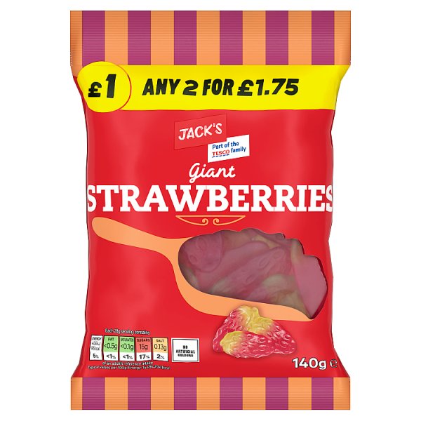 Jack's Giant Strawberries 140g x 10