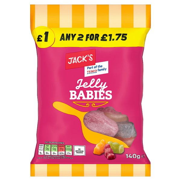Jack's Jelly Babies 140g x 10
