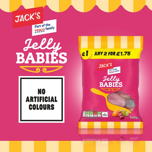 Jack's Jelly Babies 140g x 10