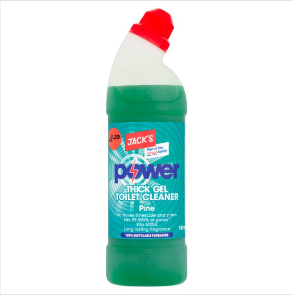 Jack's Power Thick Gel Toilet Cleaner Pine 750ml - Case of 9 Jack's