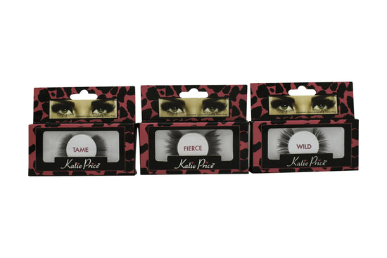 Katie Price False Eyelashes Gift Set 4 x Thame + 4 x Wild + 4 x Fierce Katie Price