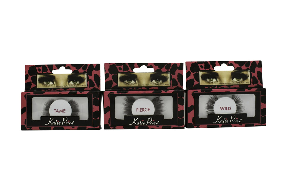 Katie Price False Eyelashes Gift Set 4 x Thame + 4 x Wild + 4 x Fierce Katie Price