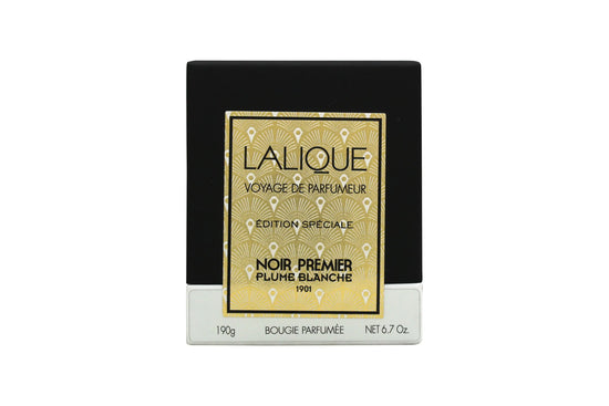 Lalique Ljus 190g - Noir Premier Plume Blanche 1901 Lalique