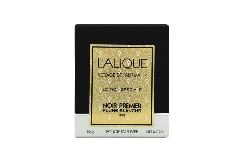 Lalique Ljus 190g - Noir Premier Plume Blanche 1901 Lalique