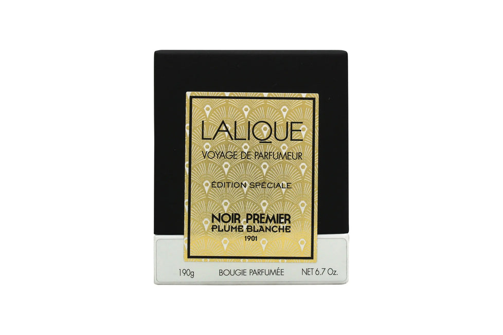 Lalique Ljus 190g - Noir Premier Plume Blanche 1901 Lalique