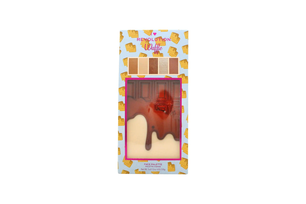 Makeup Revolution I Heart Revolution Waffle Chocolate Ansiktspalett 18g Makeup Revolution