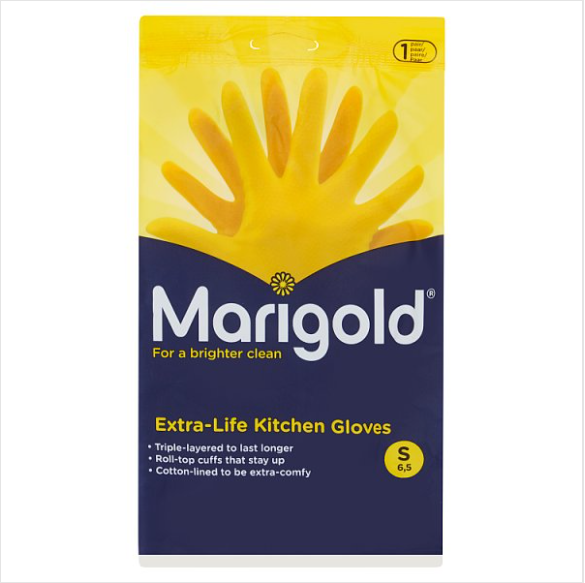 Marigold Extra-Life Kitchen Gloves S British Hypermarket-uk
