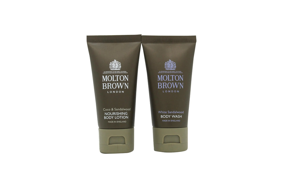 Molton Brown Presentset 30ml Coco & Sandalwood Kroppslotion + 30ml White Sandalwood Kroppstvål Molton Brown