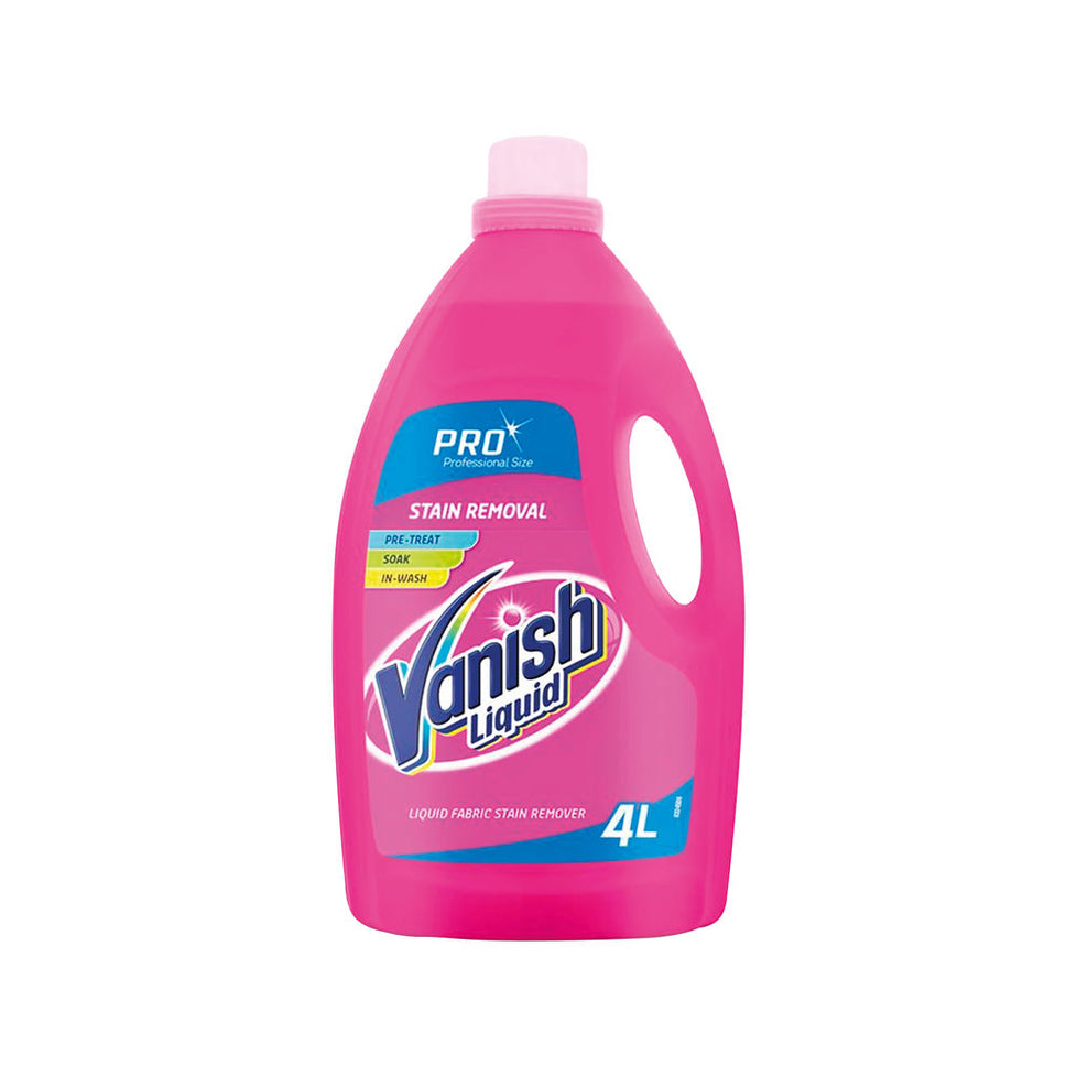 Vanish Liquid Fabric Stain Remover 4L British Hypermarket-uk