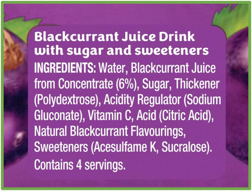 Ribena Blackcurrant Juice Drink 1L Carton [PM £1.39 ], Case of 12 (Save £2.10) Ribena