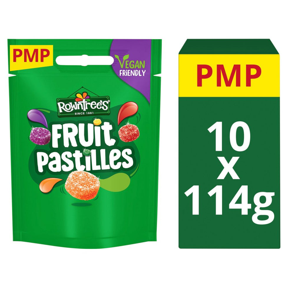 Rowntree's Fruit Pastilles Sweets Sharing Bag 114g x 10 PMP £1.25