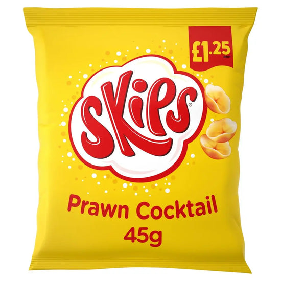 Skips Prawn Cocktail Crisps 45g, [PM £1.25], Case 16 Skips